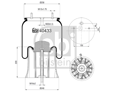 Bellow, air suspension